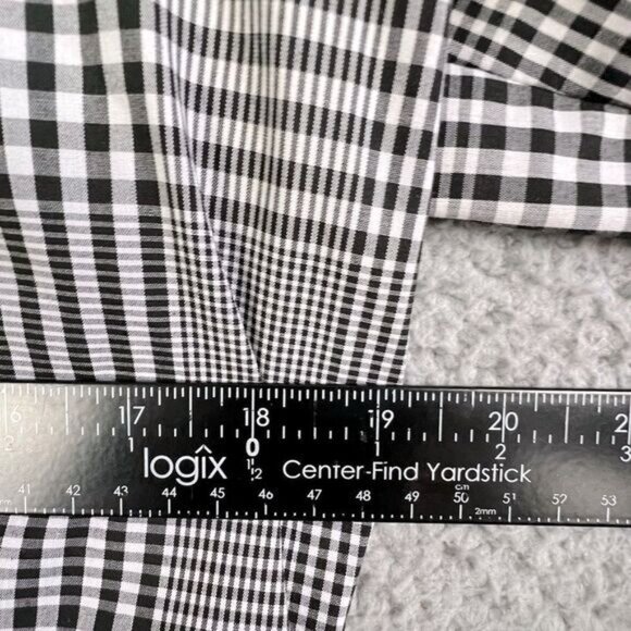 ORVIS WOMENS JACKET BLOUSE SIZE 12 BLACK WHITE STRIPES - Picture 5 of 9